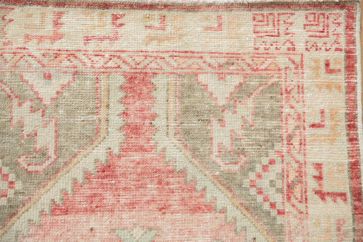 2.5x5 Vintage Distressed Oushak Rug Runner
