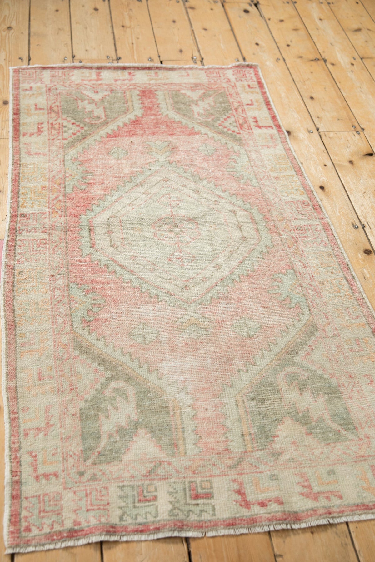 2.5x5 Vintage Distressed Oushak Rug Runner