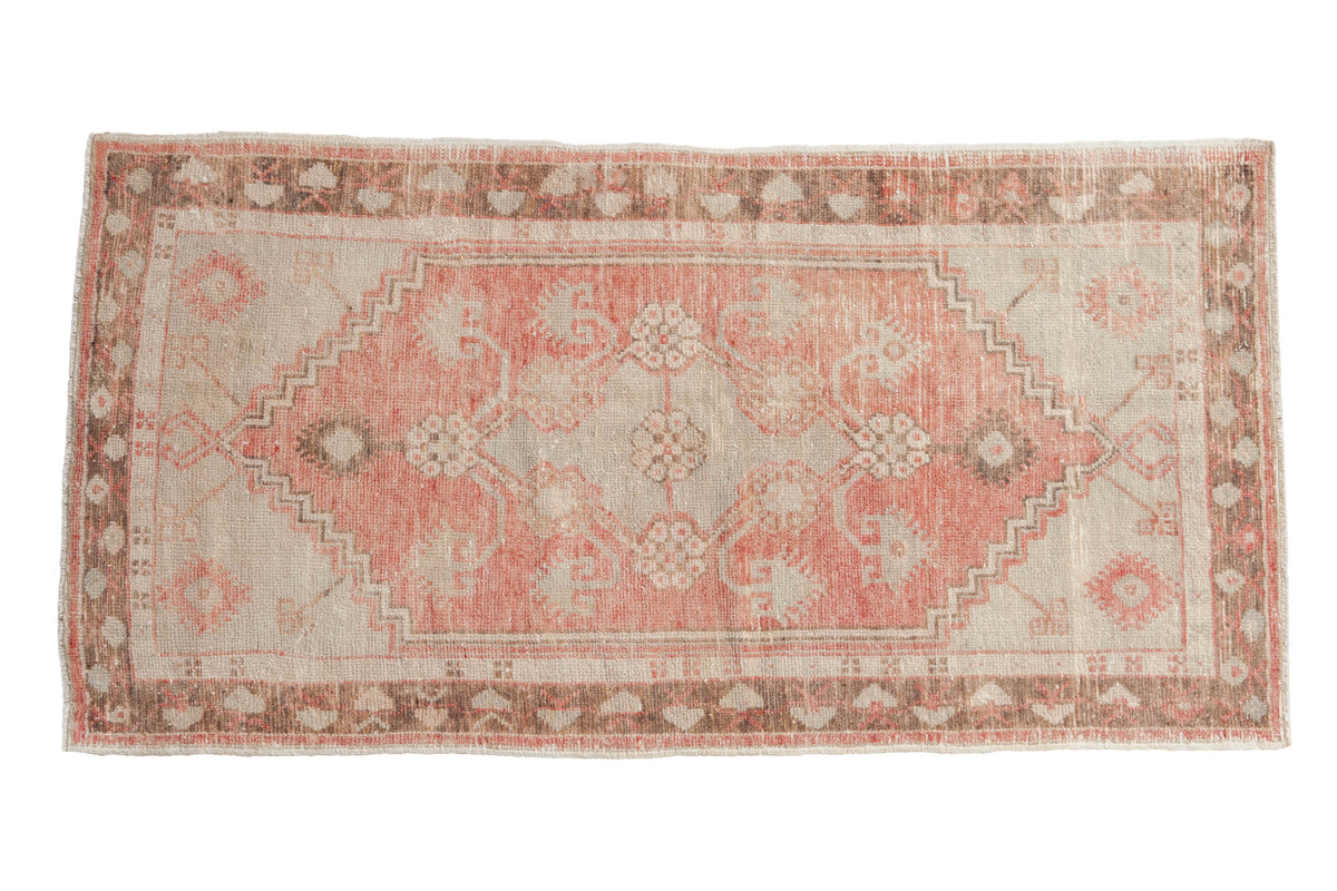 2.5x5 Vintage Distressed Oushak Rug Runner