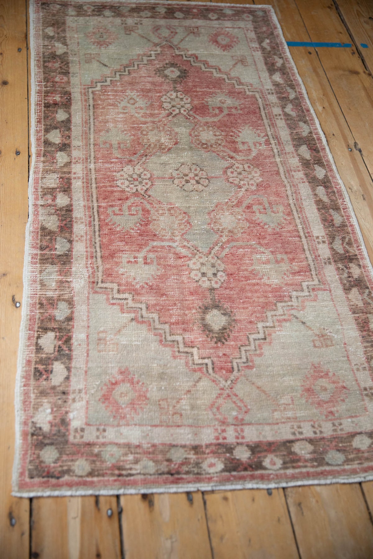 2.5x5 Vintage Distressed Oushak Rug Runner