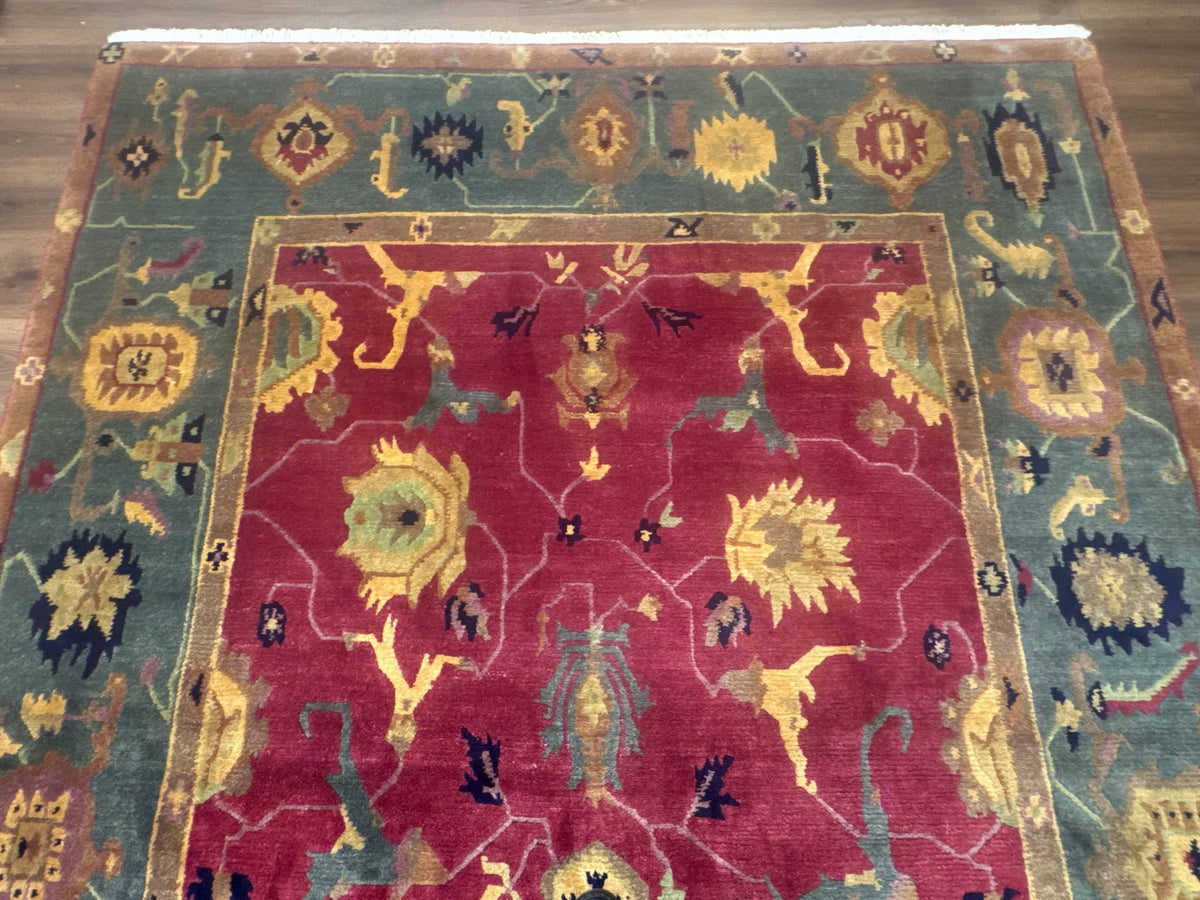 Tufenkian Rug 8x10, Tibetan Room Sized Carpet, Soft Thick Wool Pile - Jewel Rugs, view 4