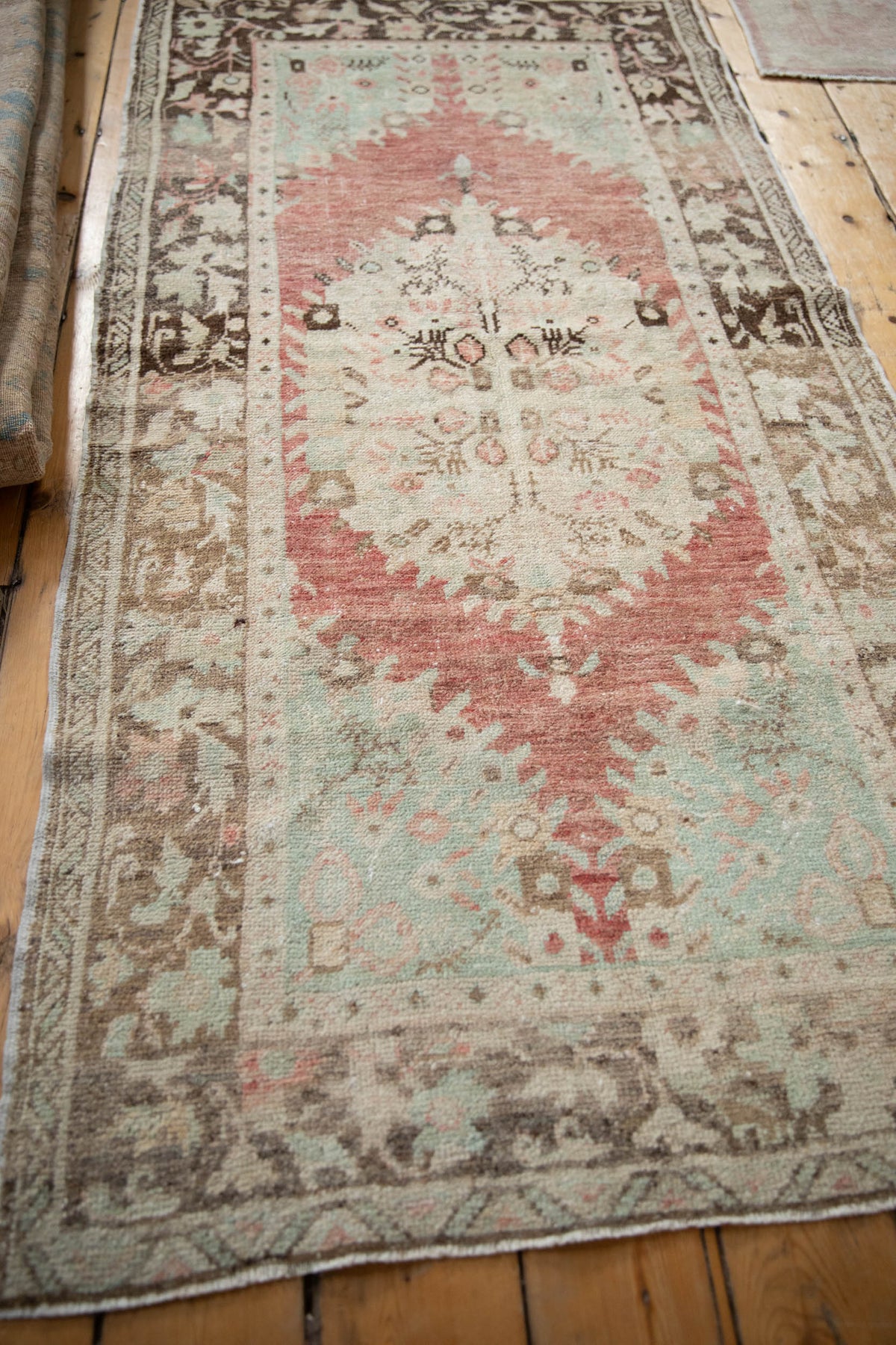 3x6.5 Vintage Distressed Oushak Rug Runner