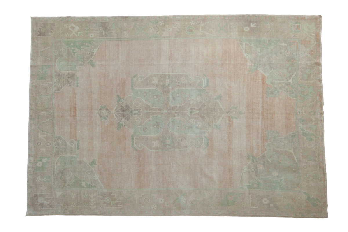 5.5x8.5 Vintage Distressed Oushak Carpet