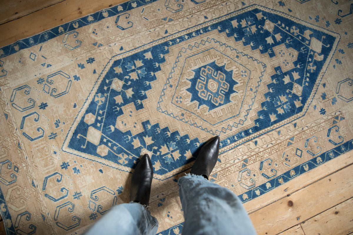 3.5x7 Vintage Distressed Oushak Rug Runner