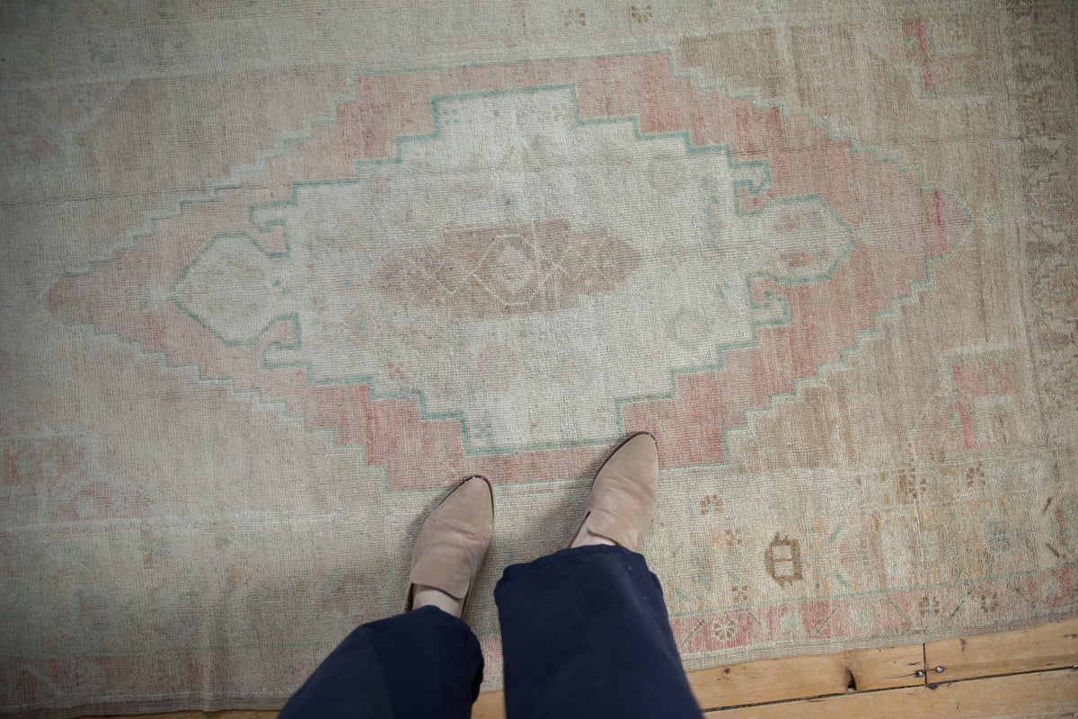 4x7.5 Vintage Distressed Oushak Rug