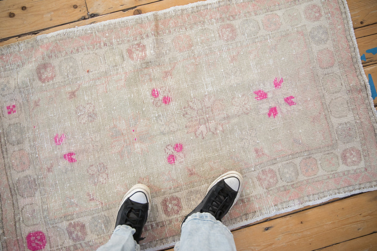 2.5x4.5 Vintage Distressed Oushak Rug