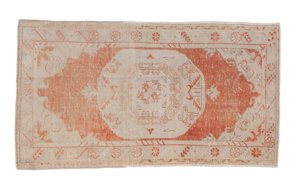 2.5x4.5 Vintage Distressed Oushak Rug