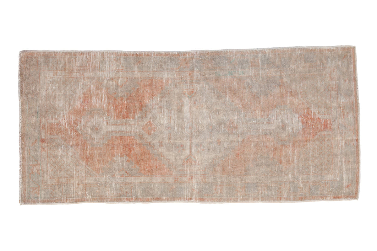 2.5x5.5 Vintage Distressed Oushak Rug Runner