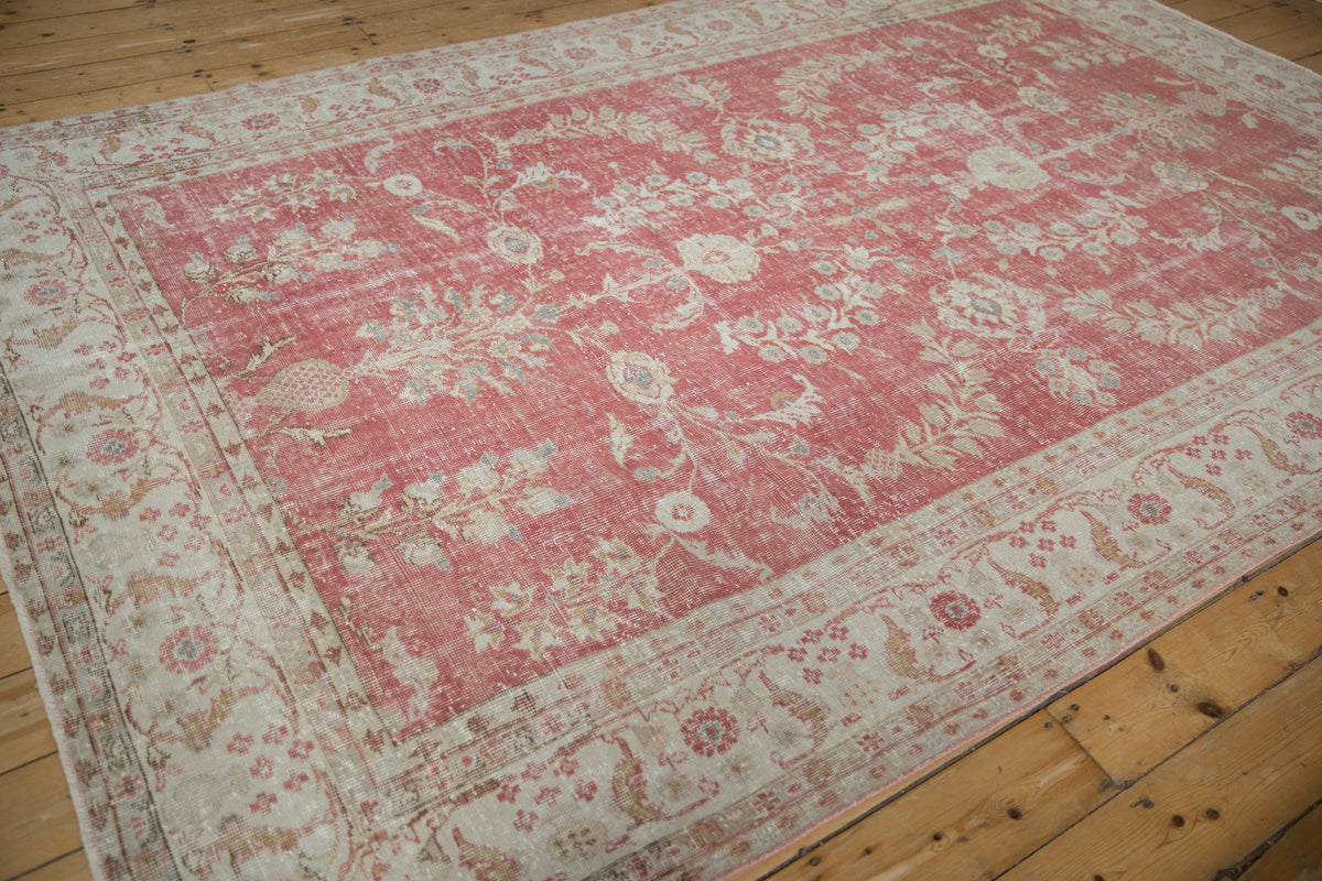 7x10.5 Vintage Distressed Oushak Carpet