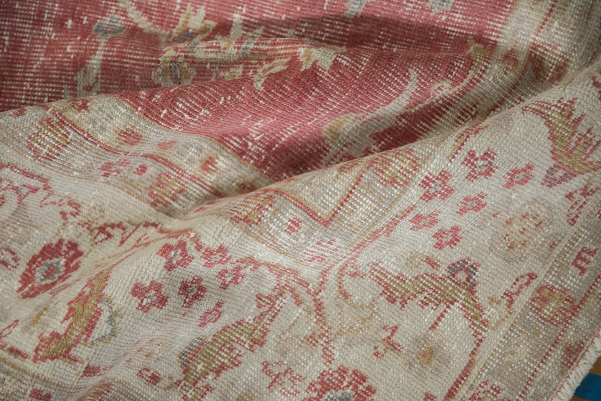 7x10.5 Vintage Distressed Oushak Carpet