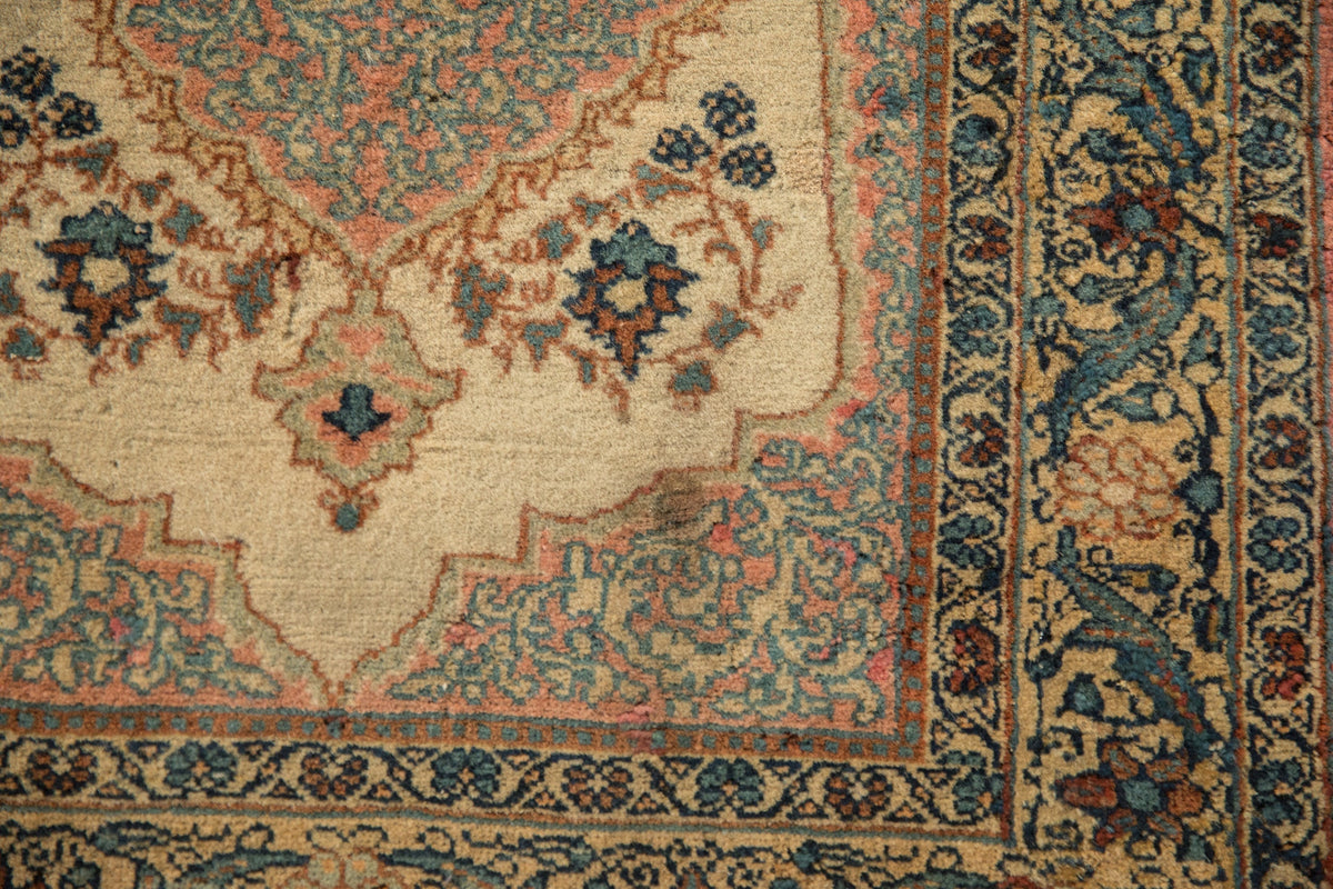 2x2.5 Vintage Tabriz Square Rug Mat