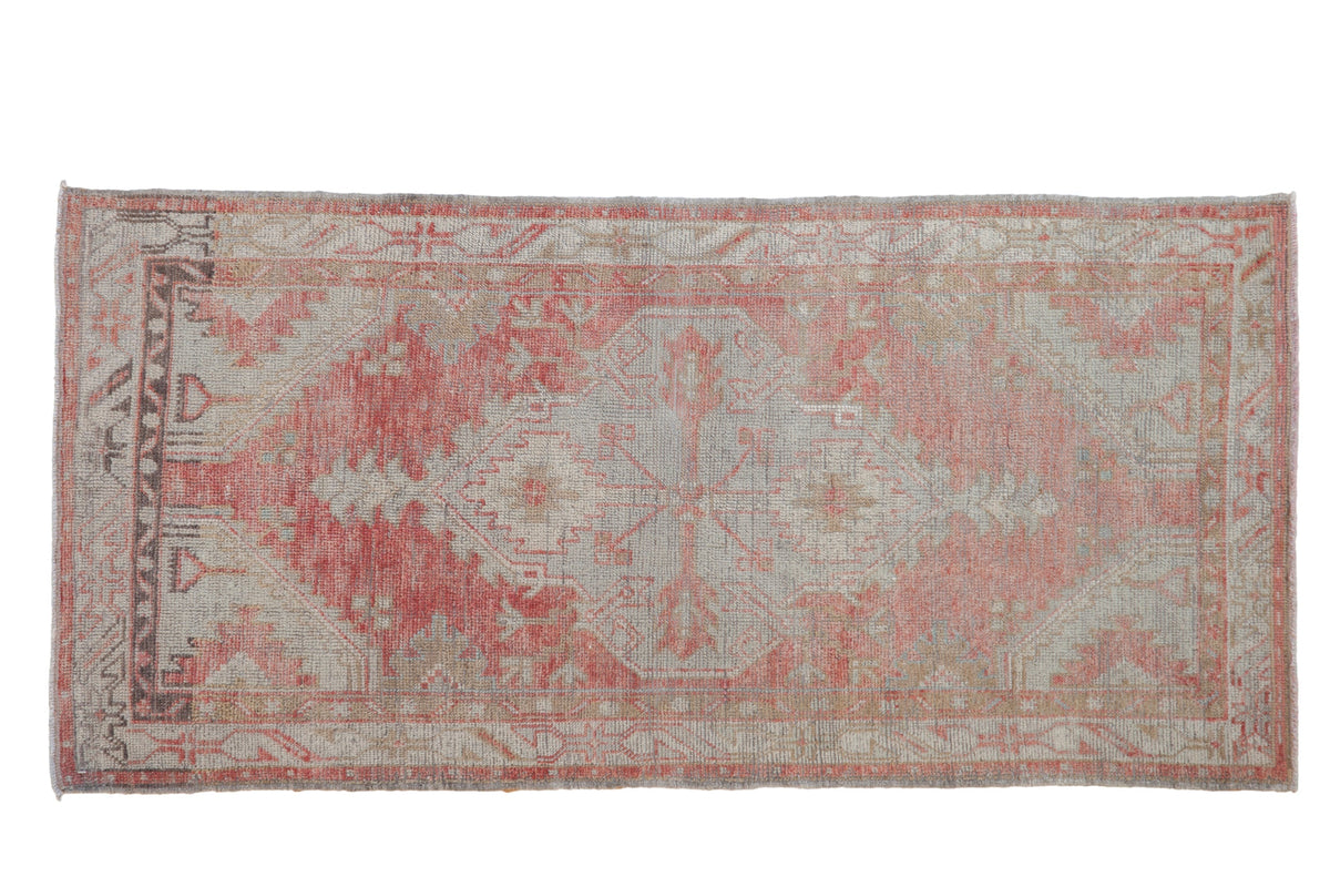 2.5x5 Vintage Distressed Oushak Rug Runner