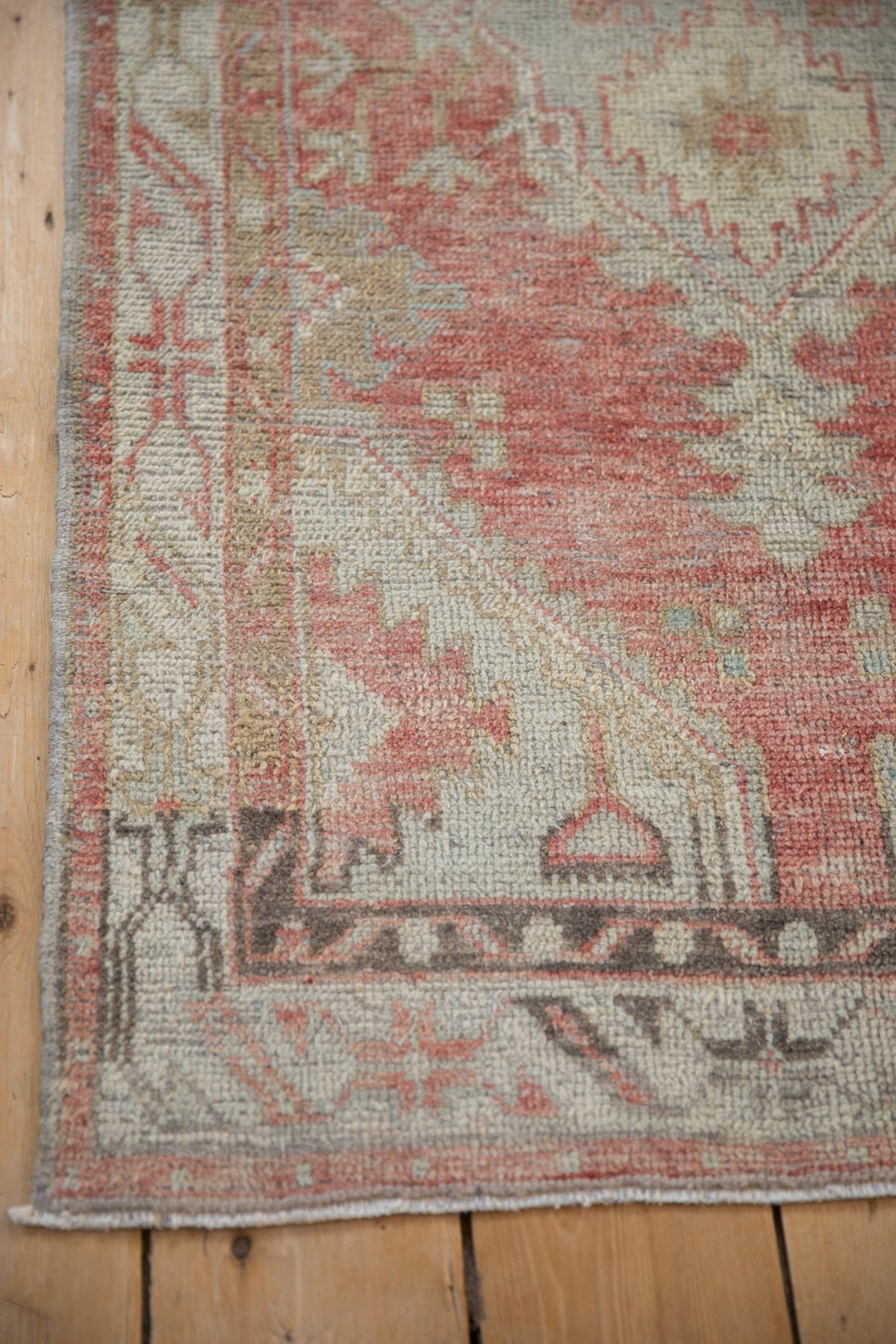2.5x5 Vintage Distressed Oushak Rug Runner