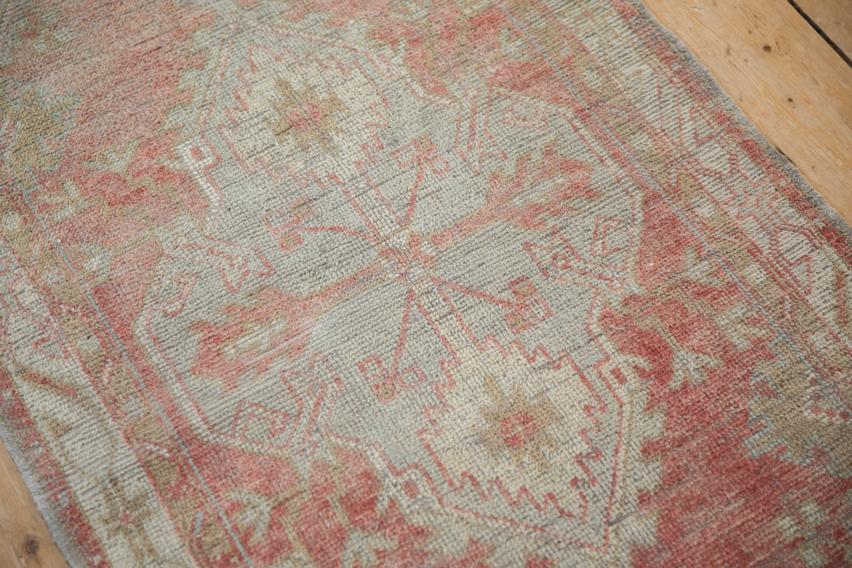 2.5x5 Vintage Distressed Oushak Rug Runner