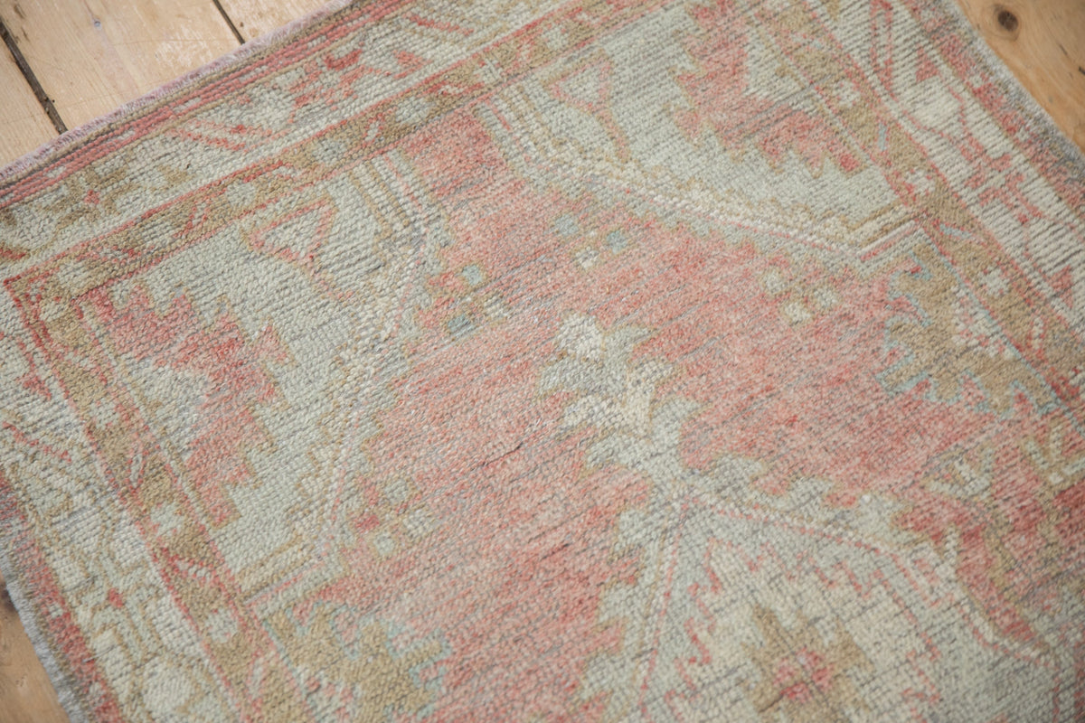2.5x5 Vintage Distressed Oushak Rug Runner
