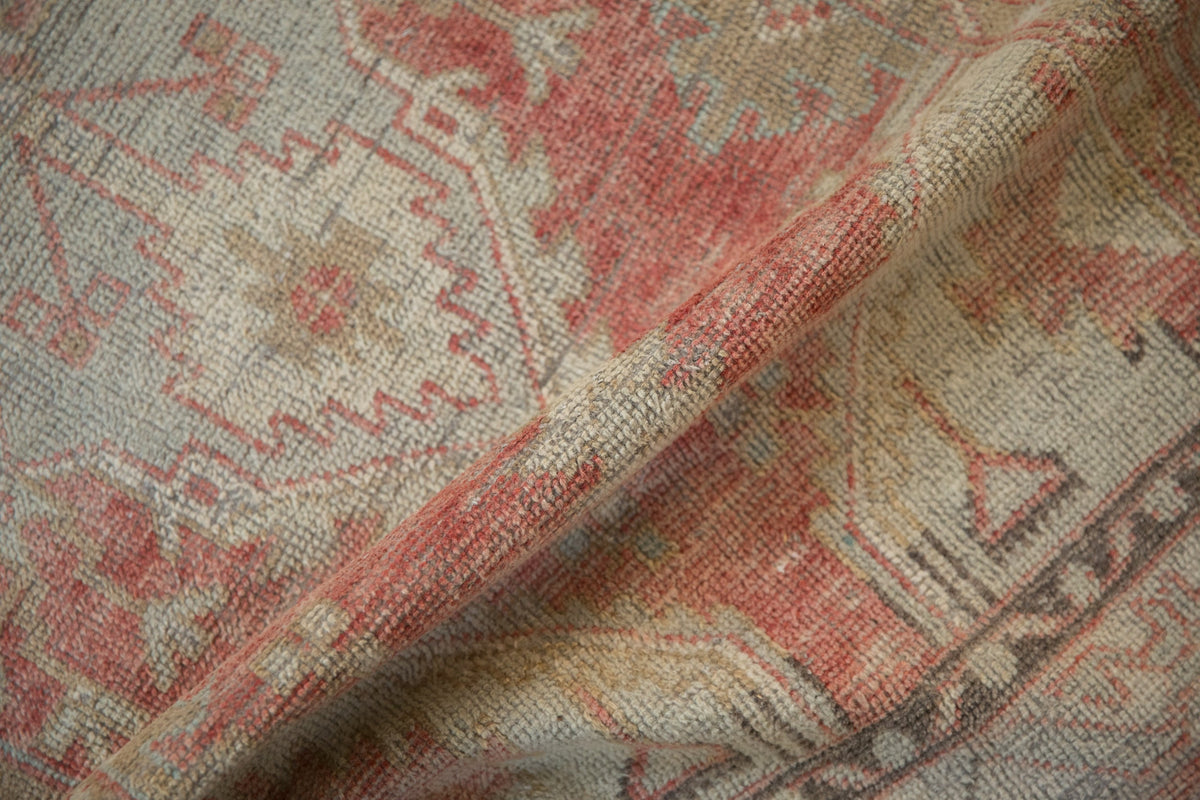2.5x5 Vintage Distressed Oushak Rug Runner