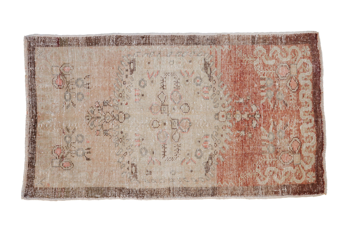2.5x5 Vintage Distressed Oushak Rug Runner