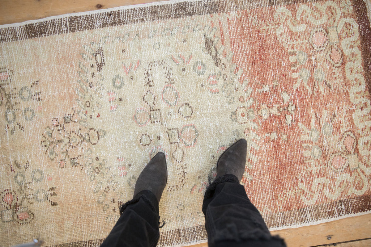 2.5x5 Vintage Distressed Oushak Rug Runner