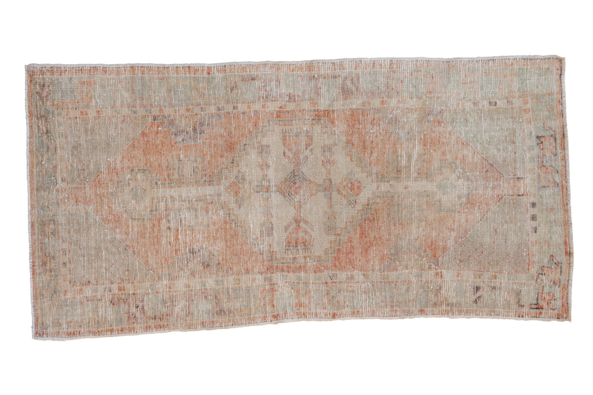 2.5x5 Vintage Distressed Oushak Rug Runner