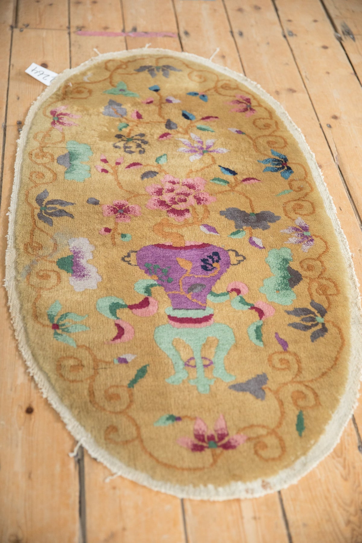 2x4 Antique Art Deco Rug Runner