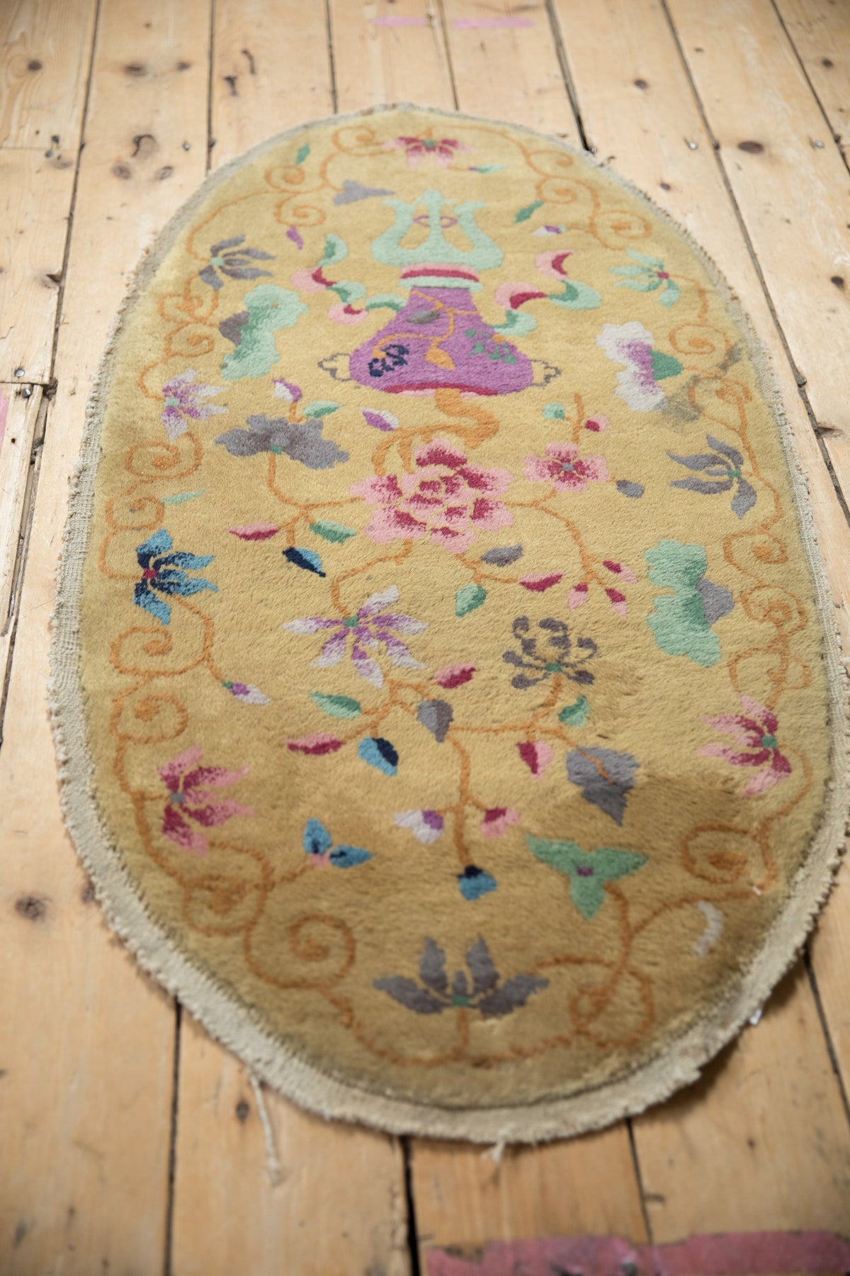 2x4 Antique Art Deco Rug Runner