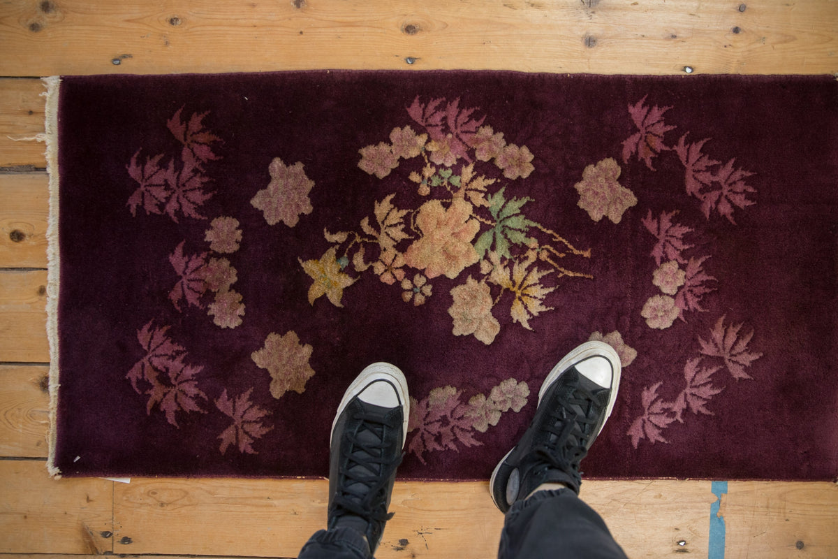 2x4 Antique Art Deco Rug Runner