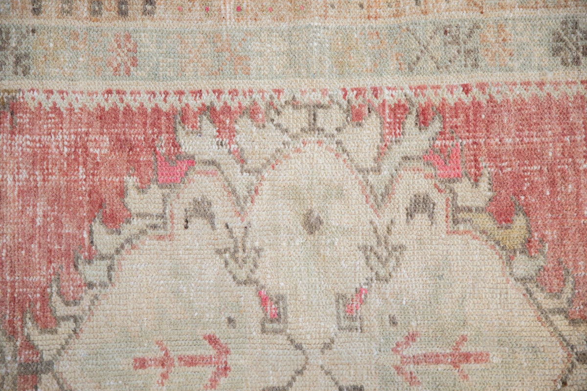 2.5x5 Vintage Distressed Oushak Rug Runner