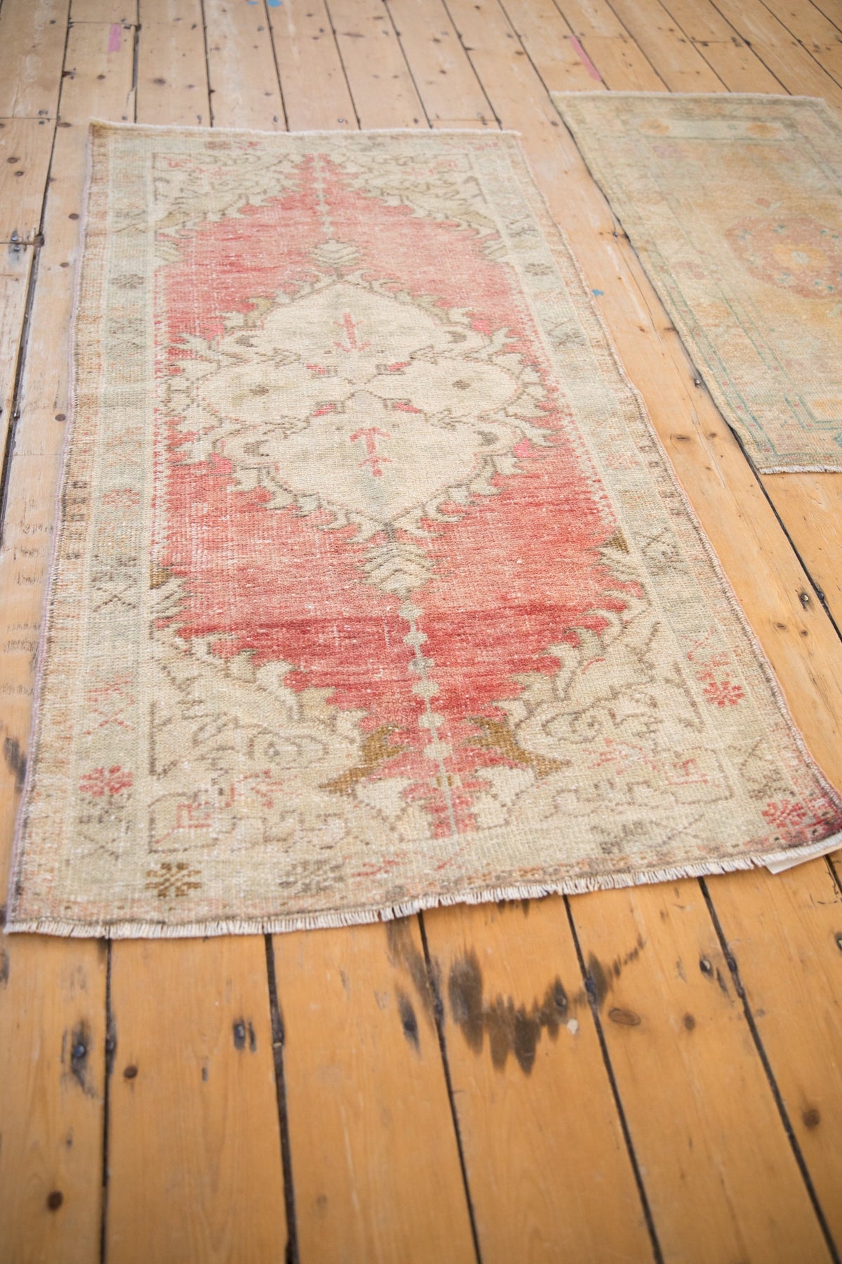 2.5x5 Vintage Distressed Oushak Rug Runner