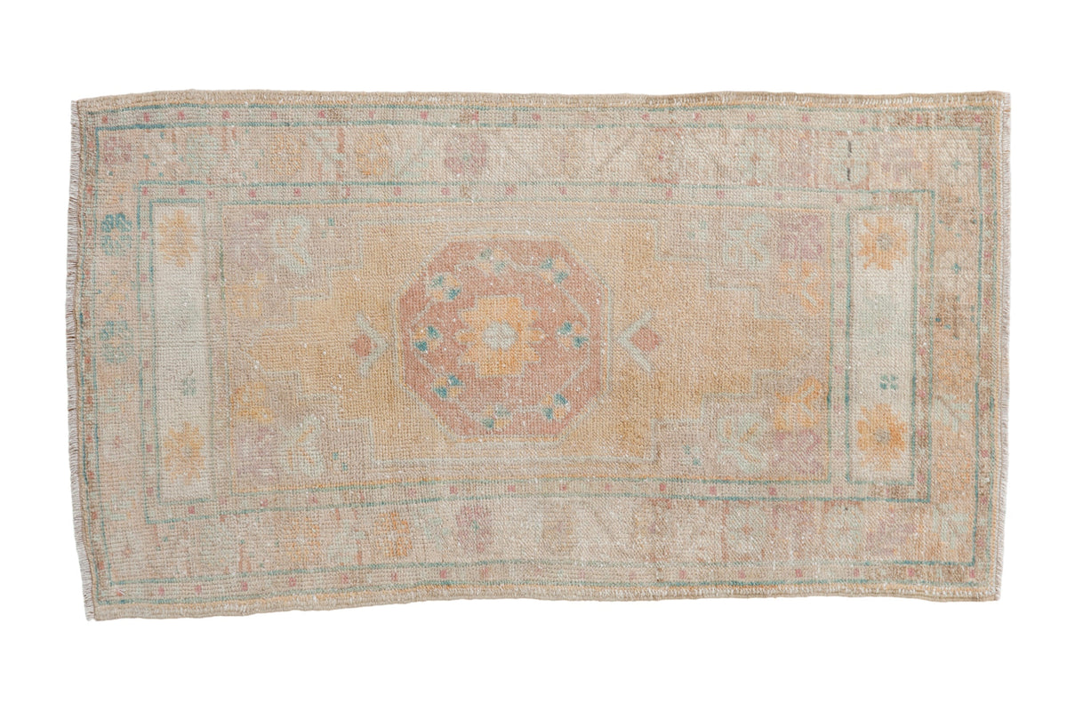 2x4 Vintage Distressed Oushak Rug Runner