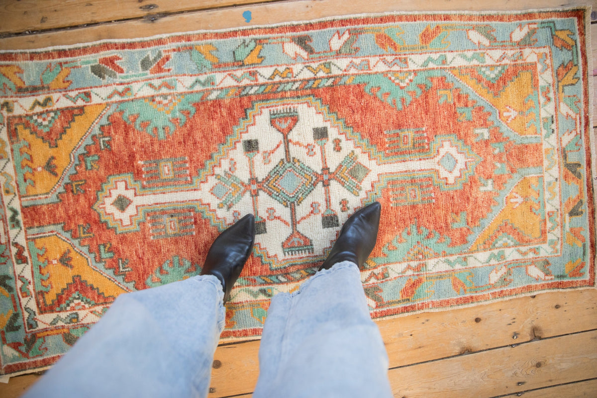 2.5x5.5 Vintage Oushak Rug Runner