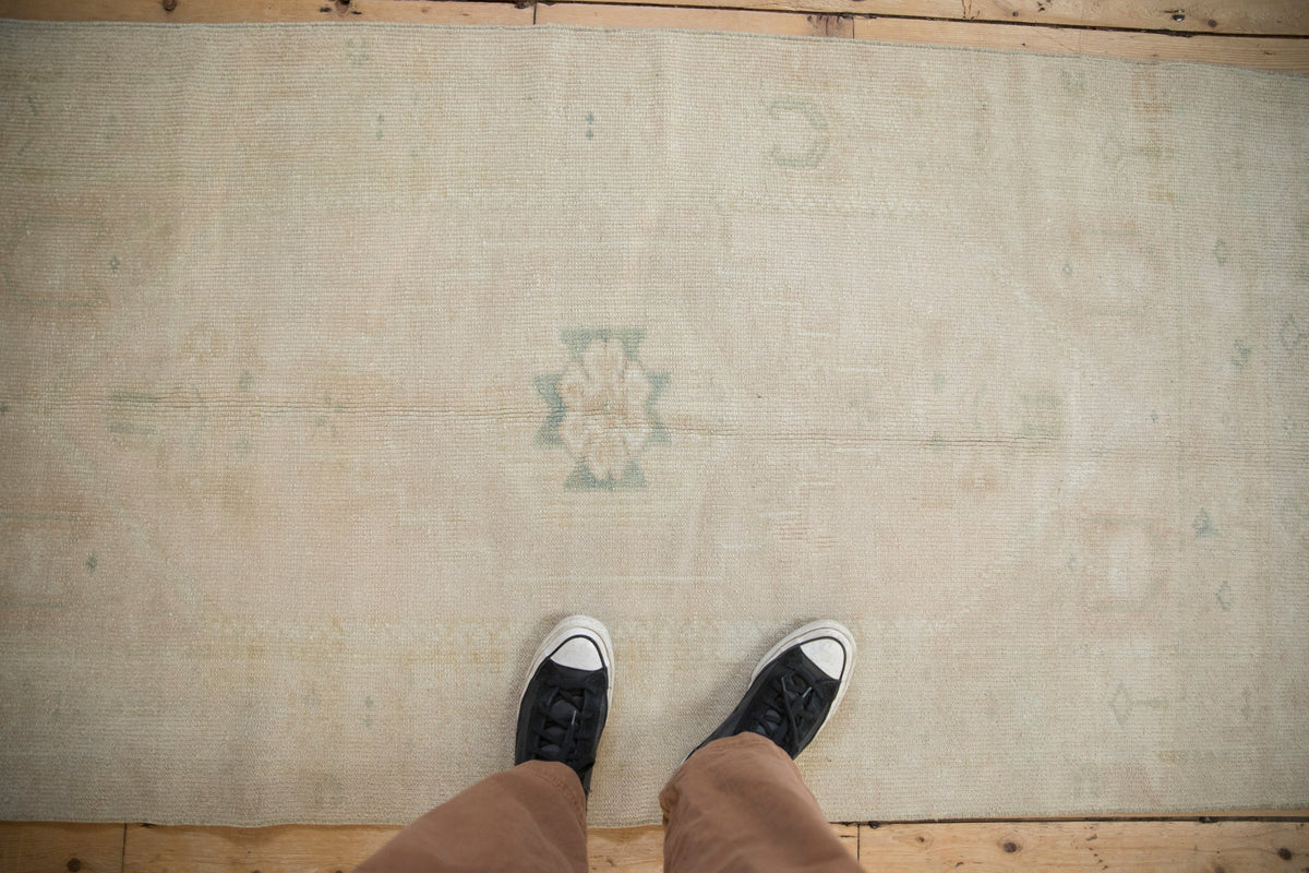 3x6.5 Vintage Distressed Oushak Rug Runner