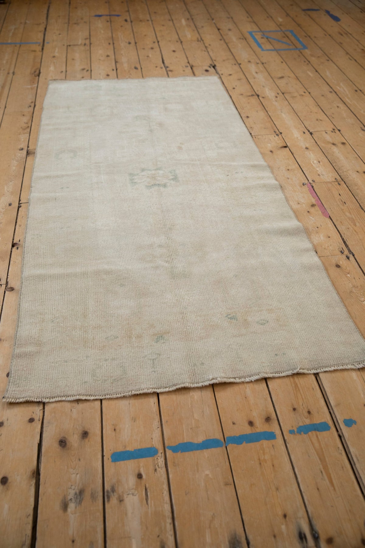 3x6.5 Vintage Distressed Oushak Rug Runner