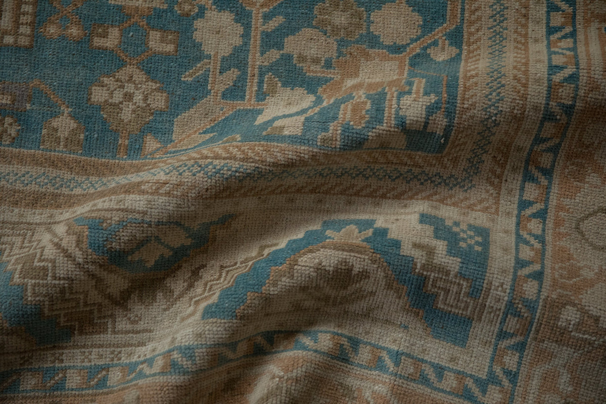 6x9.5 Vintage Distressed Oushak Carpet