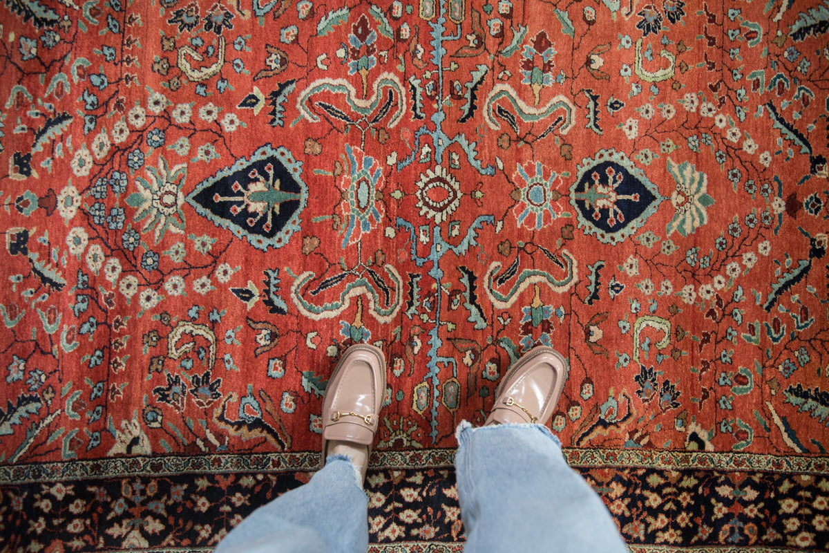 4x6.5 Vintage Sarouk Rug
