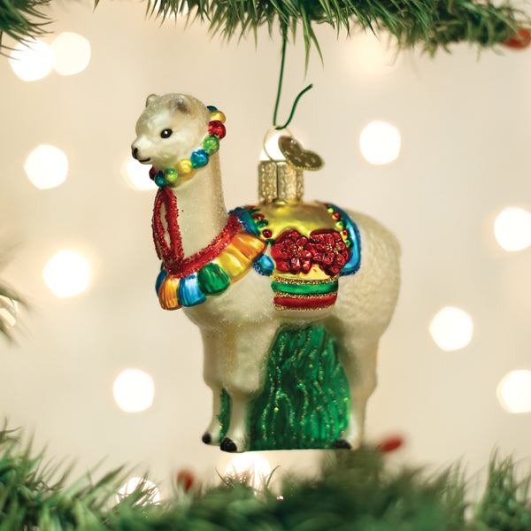 Festive Alpaca Ornament