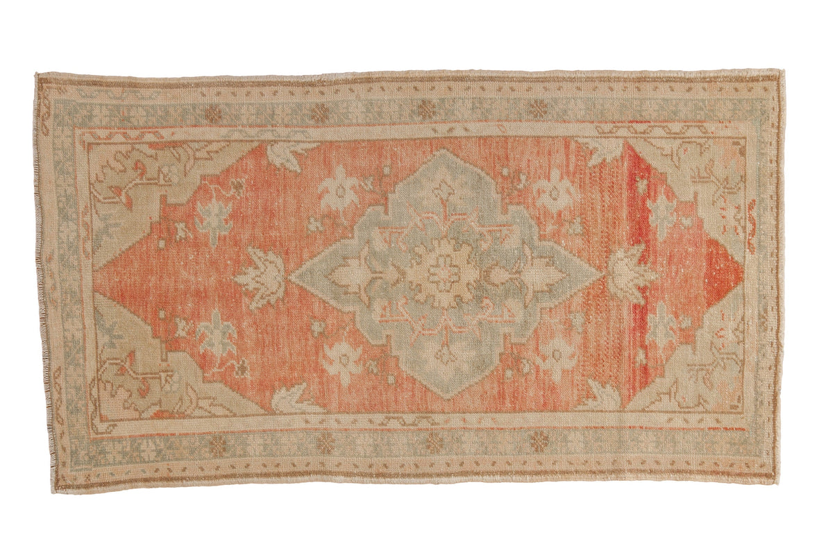 2.5x4.5 Vintage Distressed Oushak Rug