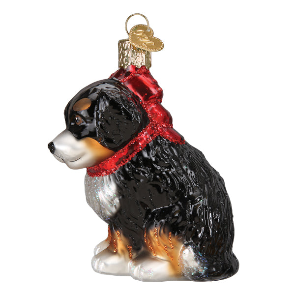 Bernedoodle Puppy Ornament