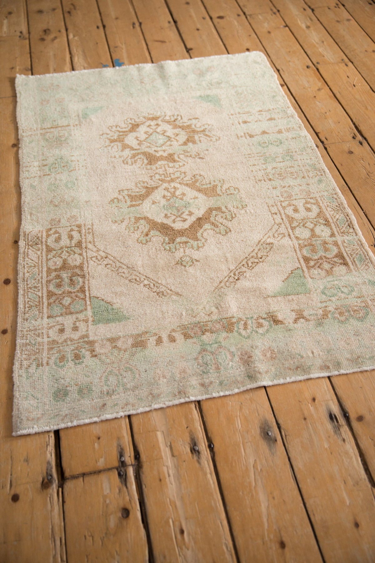 3x4 Vintage Distressed Oushak Square Rug