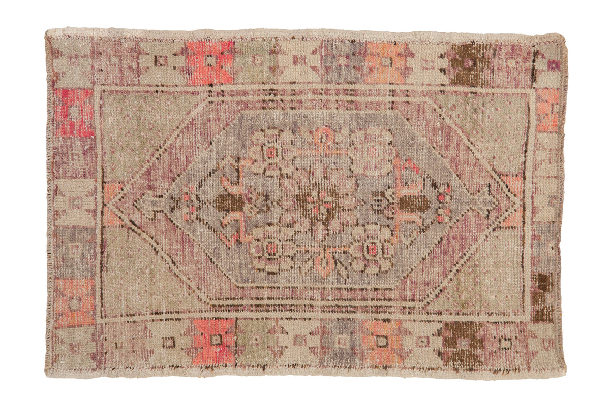 2.5x4 Vintage Distressed Oushak Rug