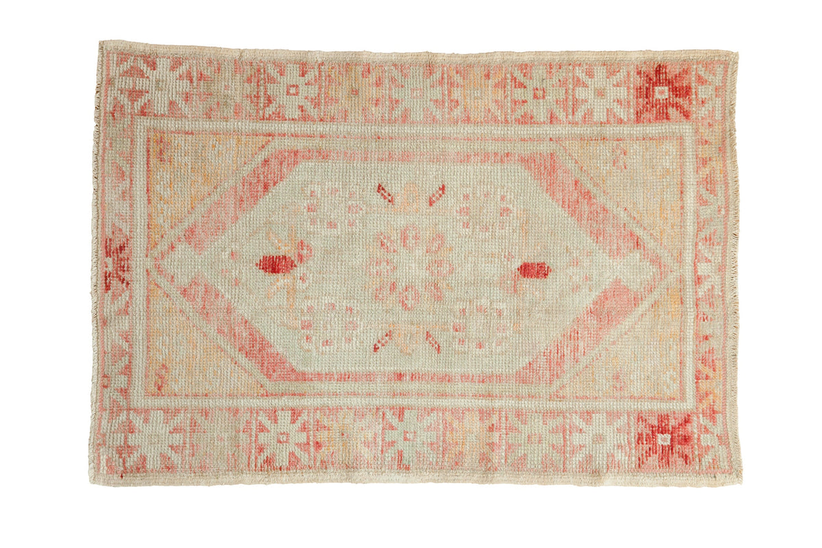 2.5x4 Vintage Distressed Oushak Rug