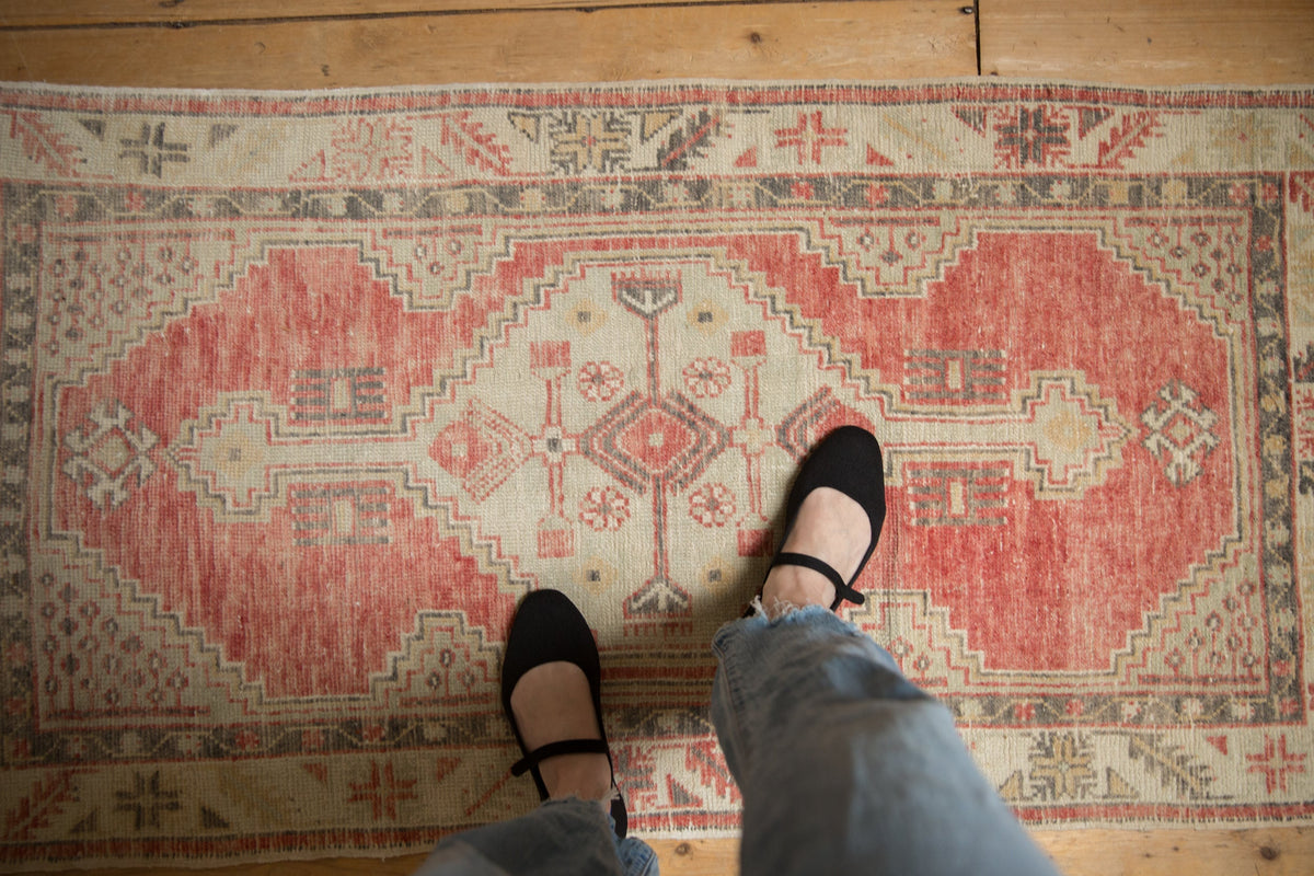 2.5x5 Vintage Distressed Oushak Rug Runner