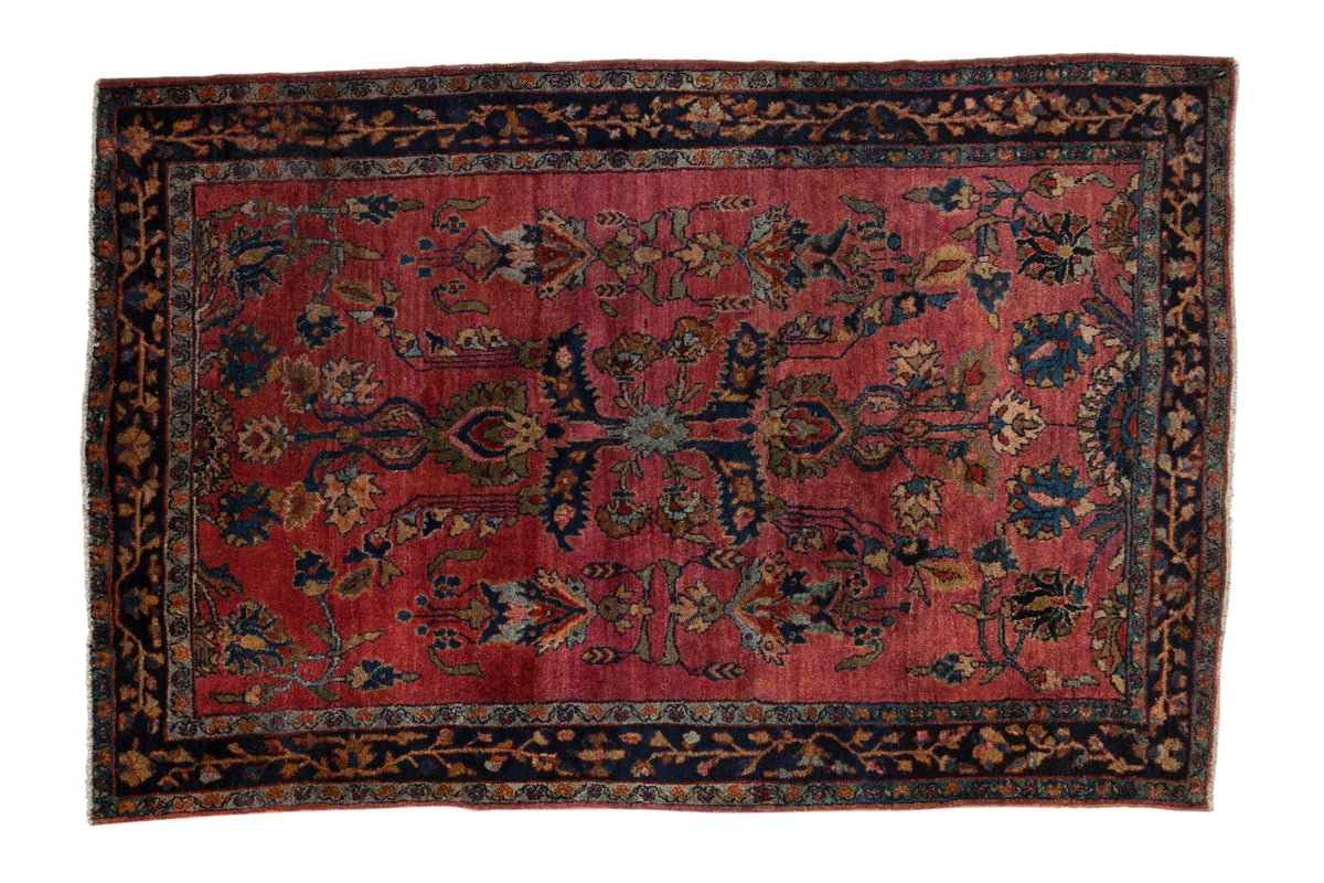 4x6.5 Antique Fine Sarouk Rug