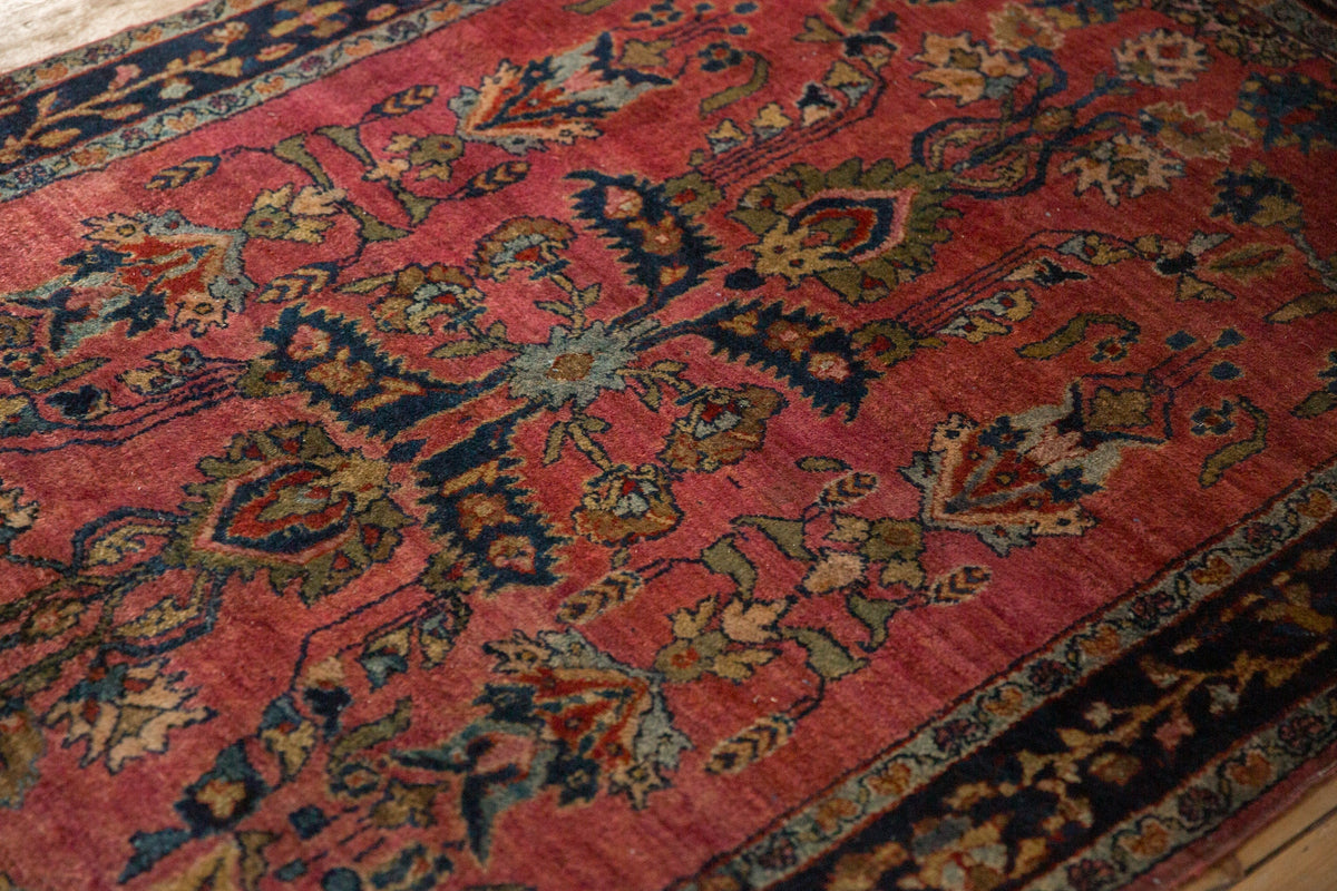 4x6.5 Antique Fine Sarouk Rug