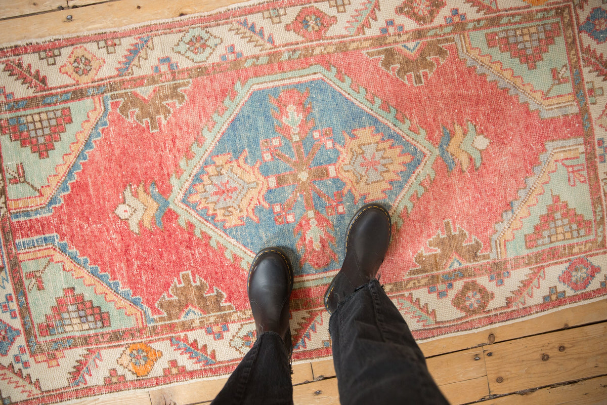 3x5.5 Vintage Distressed Oushak Rug