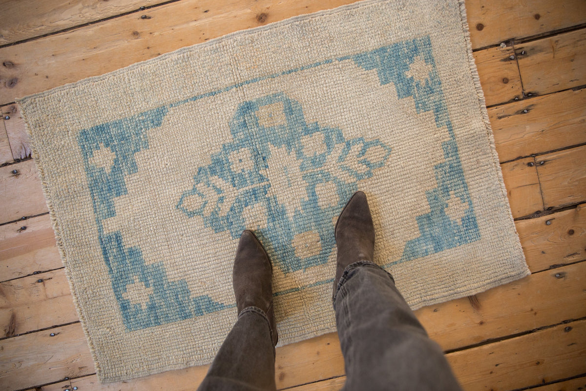 2.5x3.5 Distressed Oushak Rug