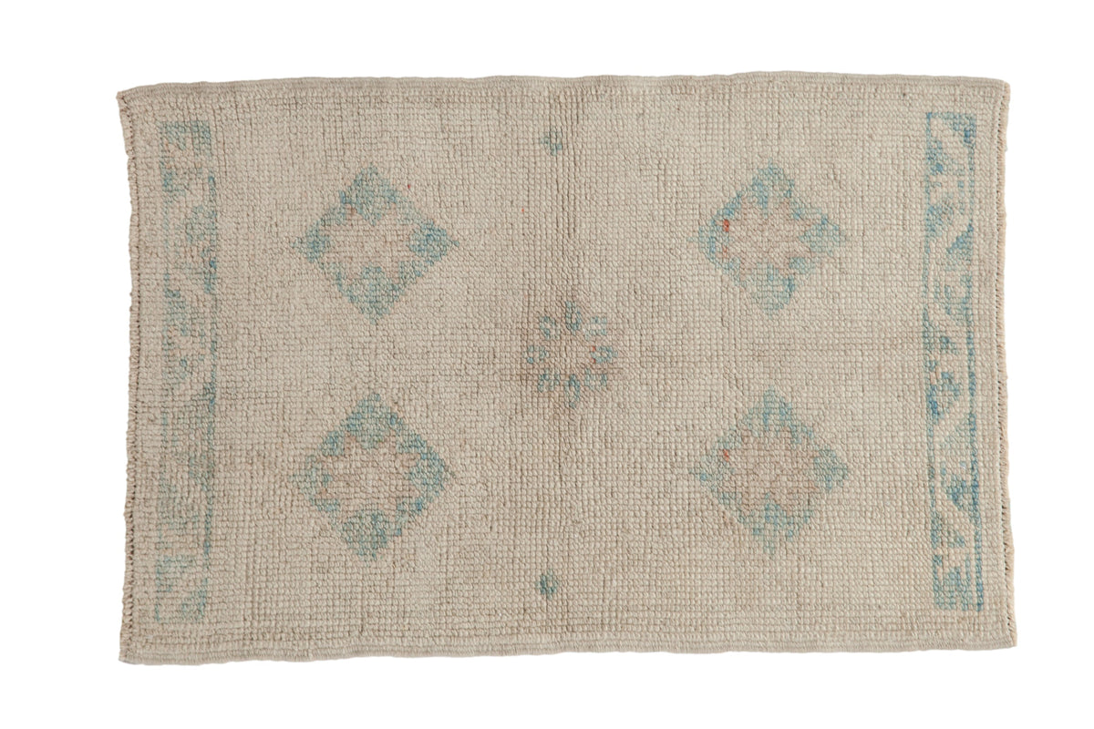 2x3.5 Distressed Oushak Rug