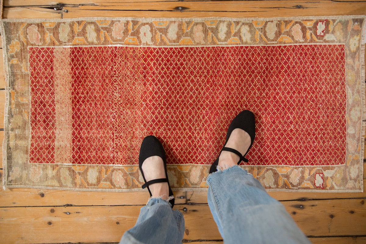 2x4 Vintage Distressed Oushak Rug Runner