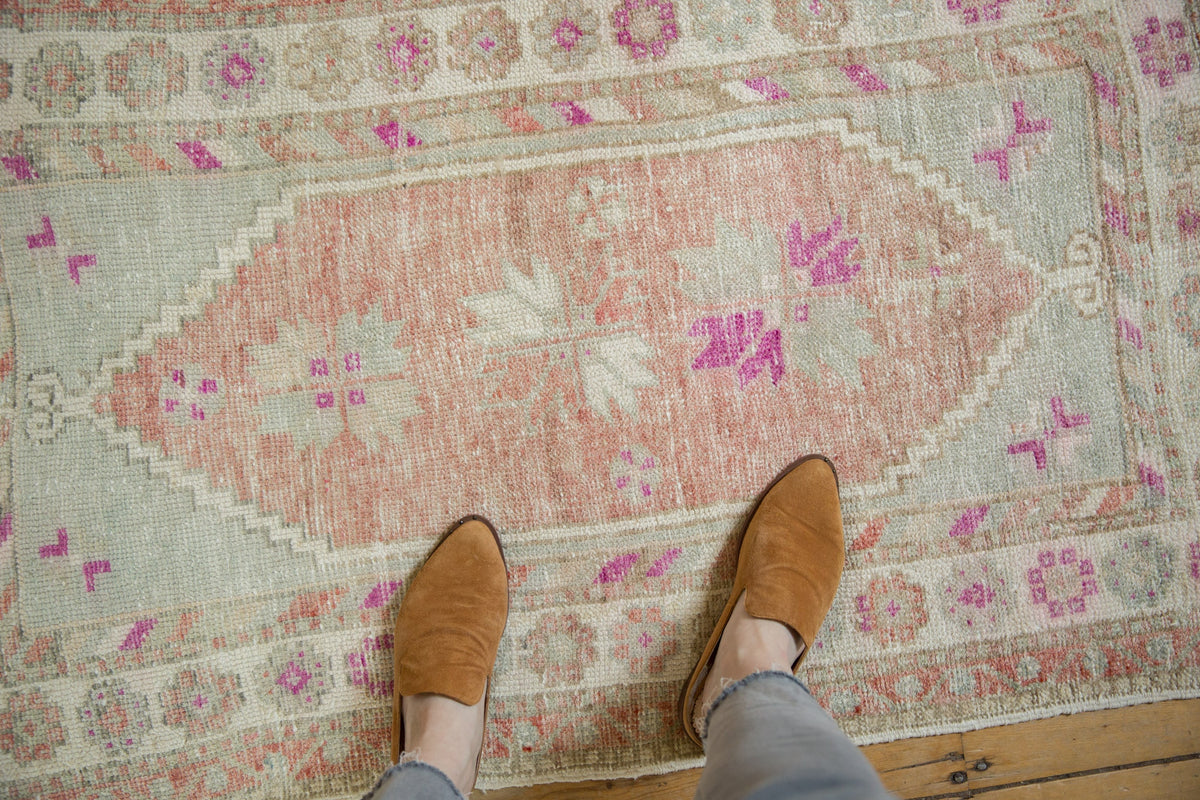3x4.5 Vintage Distressed Oushak Rug