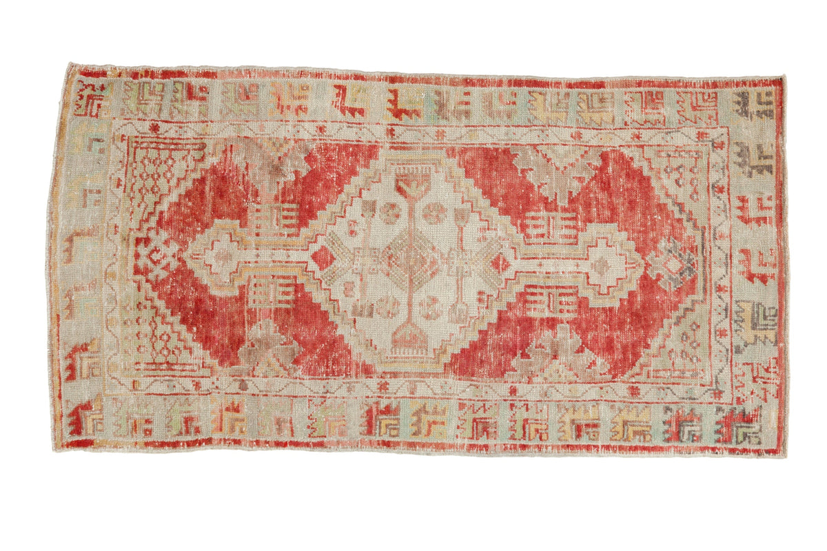 2.5x4.5 Vintage Distressed Oushak Rug