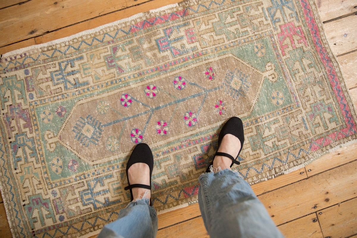 2.5x4.5 Vintage Distressed Oushak Rug